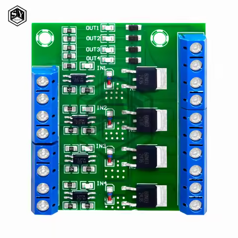 DIY Motor Speed & LED Dimmer Controller - 4-Channel MOSFET PWM Driver with Optocoupler Isolation