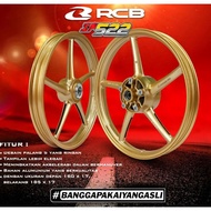 RCB Sport Rim SP522 (Siap Bearing) Gold&Mattblack LC135/SRL/Y15ZR/Y125z/LC5S/EGO LC/CLICK 125/RS150/