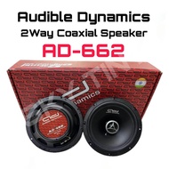 AUDIBLE DYNAMICS AD662 6.5" 2 WAY COAXIAL SPEAKER 4 OHM