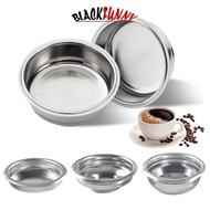 BLACKFUNNY 51/58mm 304 Stainless Steel 1/2/Clean Cup Coffee Filter Blind Bowl Non-Pressurized Precis