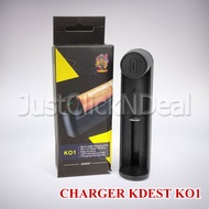 KDEST KO1 Charger Baterai 18650 21700 1 Slot Authentic Original