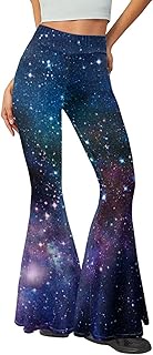 Music Piano Flared Pants for Women Wide Leg Pants Stretchy Yoga Leggings Bootcut Causal Pazallo Pant