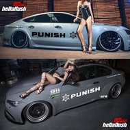 Police Car Decorative Stickers Car Personality Modification Decal 911 Film for the Whole Car Side St