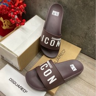 SLIDES DSQUARED2 ICON EMBOSSED LETTERS, DSQUARED2 ICON SLIPPERS HOT 2024
