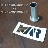 Wheel boss diameter 12mm to 10mm or m12 to m10 length 3.5 cm