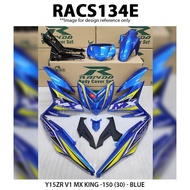 Rapido Cover Set Yamaha Y15ZR V1 V2 MX King Vietnam (30) Accessories Motor Y15 Ysuku Blue Color Y15ZR