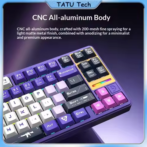Fuhlen G84RT Year of Horse Wired Magnetic Mechanical Keyboard 84-key RT Adjustable Gaming Keyboard W