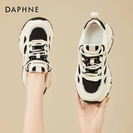 Daphne Contrast Color Daddy Shoes Women 2024 Thick-Soled Light Casual Sports Women's Shoes