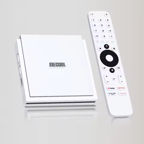 MECOOL KM2 Plus Deluxe Android TV Box With Netflix 4K Certified Dolby Atmos/Dolby Vision 4+32G WiFi6
