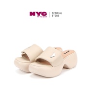 NYC Kasut Perempuan Casey Wedges Sandal -N72413-TF01SV-52-BEIGE