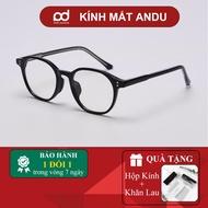 ANDU EYEWEAR men's and women's fashion eyeglass frames, oval shape, metal core, high quality plastic