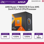 AMD Ryzen 7 7800X3D 8 Core AM5 Zen4 PCIe 5.0 CPU/Processor - 4 Years Warranty