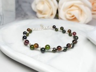 【Storm】黑美人 黑玫瑰 碧璽 電氣石 S925純銀手鍊