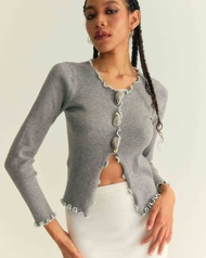 knitCircle - SHELLS Pull-over Cardigan (1 สี) knitCircle x Mitr เสื้อแขนยาวไหมพรม ทรงสวมหัว ผ่าสูงด้