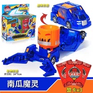 🔥[SPECIAL OFFER]🔥2022 New Cartoon Anime Turning Mecard KURUGY BUCKY GARGOTOS Transformable Robot Car Unicorn Toy Korea T