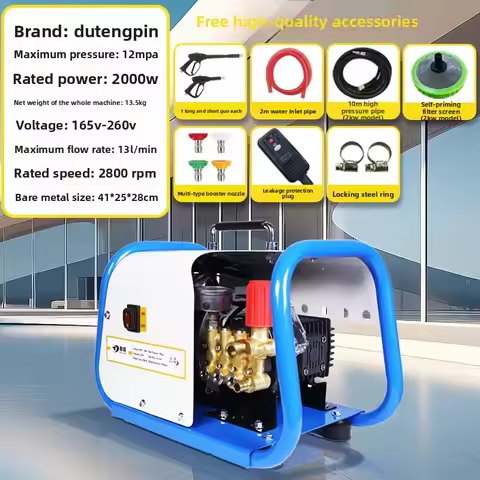 High Pressure Water Gun Industrial Car Wash Shop Cleaning Machine - Farm High Power Washing Gun for