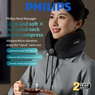 Philips Neck Massager with Soothing 45°C Heating 430g Weight 2000mAh Battery Type-C Fast Charging Tr