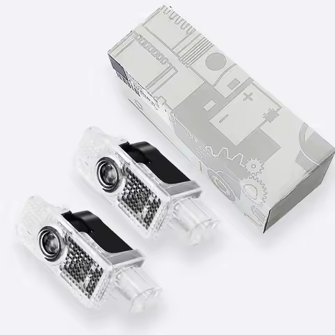 2pcs HD Car Door Welcome Light Led Projector Lamp For Audi SLINE QUTTRO S2 S3 S4 S5 S6 S7 S8 S RS A3