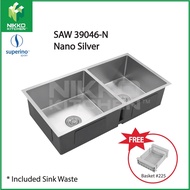 SUPERINO SAW39046 SUS304 Nano Sink + Tap Package