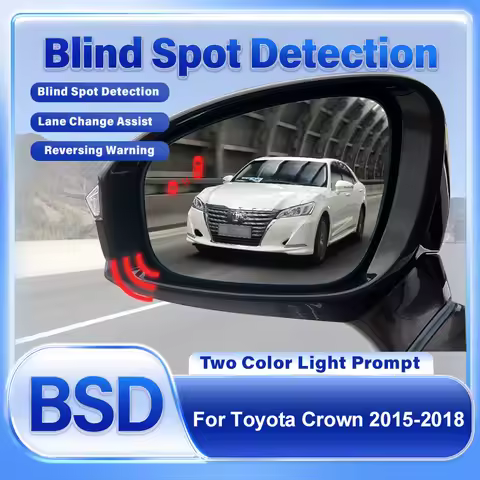 Car Rearview Mirror For Toyota Crown 2015-2018 BSD BSM BSA Blind Spot Detection System Lane Change A