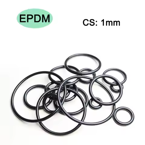 EPDM Rubber O Ring Seal Thickness CS 1mm OD3/4/5/6/7/8/9.5~30mm Rings Gasket Resist Acid / Alkali / 