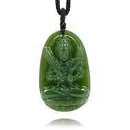 【正佳珠寶】和田碧玉 八大守護神 虛空藏菩薩 牛虎年 吊墜