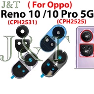 Back Camera Glass Lens For OPPO Reno10 Pro Reno 10 5G CPH2521 CPH2525 Rear Main Camera Cover With Fr