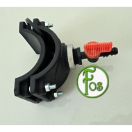 Combination fitting (1 set) - Saddle clamp 90mm to 16/20mm QAV