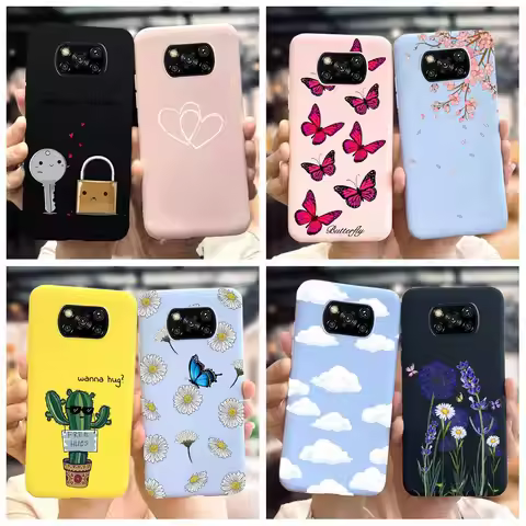 Poco X3 Pro Case Silicone Soft Phone Back Cover For Xiaomi Poco X3 NFC Popular Fundas For Xiomi Mi P