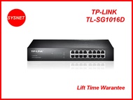 TP-LINK TL-SG1016D Gigabit Switch แบบ Desktop/Rackmount ขนาด 16 port ความเร็ว Gigabit