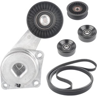 Dasbecan Drive Belt Tensioner Idler Pulley Serpentine Kit Compatible with Ford F150 2005-2006/2009-2