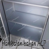 Lemari aluminium pintu panel bahan ACP(Aluminium composite Panel)