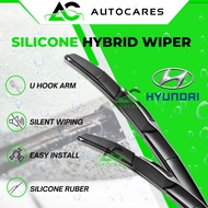 HYUNDAI Car Wiper Kereta Japan Silicone Hybrid Wiper HYUNDAI ELANTRA SONATA SANTAFE ATOS