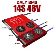 DALY BMS 12V 24v 48V | 3S 7S 14S 40a 50a 60a 80a 100A  สำหรับ แบตเตอรี่ Li ion Lithium  3.7V NMC Li 