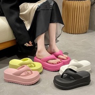 SIMWOOD Sandal Wanita Jepit Wedges Platform Karet EVA Sandal Cewek Wanita