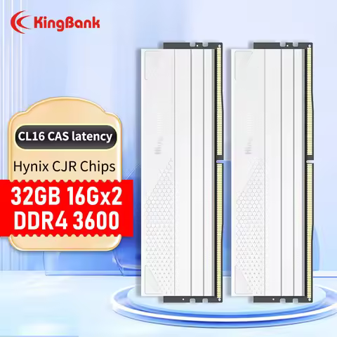 New sale KingBank Memory Ram DDR4 16GB 16gbx2 3600MHz CL16 Hynix CJR Support XMP 2.0 1.4V RAM for De