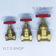 YLT Brass VIP Gate Valve/ Brass Premium Stopcock (PN16, Vip 535 Italy) - 1/2", 3/4", 1"