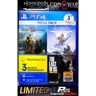 God Of War & Horizon Complete Edition【Mega Pack】2 Disc. Game Insert【Asia】for PS4 & PS5