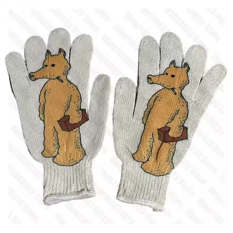 Fashion Harajuku Y2k Kawaii Graphics Glove Y2k Style Glove Vintage Cue Girls Trashy Glove Aesthetic 