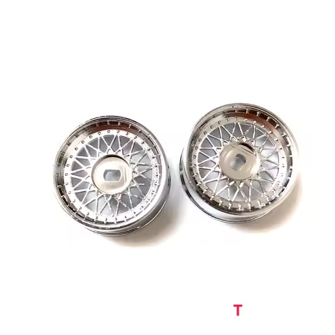 GT55racing MINI-Z AWD BBS Plastic Wheels Electroplated Silver (Diameter 20mm, 2PCS)