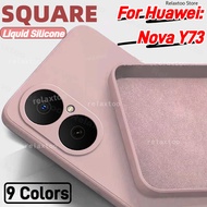 Huawei NovaY73 2025 Square Liquid Casing For Huawei Nova Y73 NovaY73 Y 73 HuaweiNovaY73 5G 4G Fashio