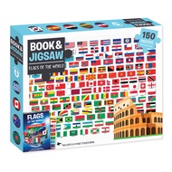Bestseller !! >>> Book & Jigsaw: Flags of The World 150-Piece Jigsaw หนังสือเด็ก ภาษาอังกฤษ จิ๊กซอว์