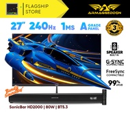 Armaggeddon 27" 240Hz 1Ms Grade A Gaming Monitor Built In Speaker XF27HD SUPER 240Hz