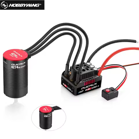 Hobbywing QuicRun WP 8BL150 G2 150A Waterproof Brushless ESC 4274SL 2000KV 4268SL 2600KV Motor for 1