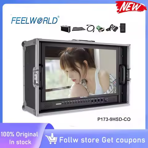 SEETEC P173-9HSD-CO 17.3 Inch IPS 3G-SDI 4K HDMI Broadcast Monitor with AV YPbPr Carry-on LCD Direct
