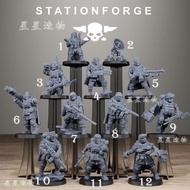 SK-Star World Army Imperial Freedom Force Warhammer Fantasy DND 3D Printing White Model War Chess Bo