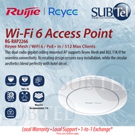 Ruijie Reyee RG-RAP2266 Wi-Fi 6 AX3000 Indoor Ceiling-Mount Access Point | Omni Antenna | 3-Years Wa