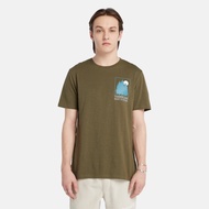 Timberland Mens Printed Short Sleeved T-Shirt เสื้อยืด (TF23A2KB6)
