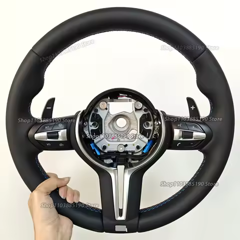 Full Leather Car Steering Wheel For BMW M3 M5 F10 F20 F22 F30 F32 F36 F40 F82 F90 F15 F16 F32 F36 E8
