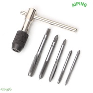 NG1ZX 6PCS Tap Wrench Tool Set, M3 M4 M5 M6 M8 Rustproof T Handle Wrench Set, Multi Material Use Adj